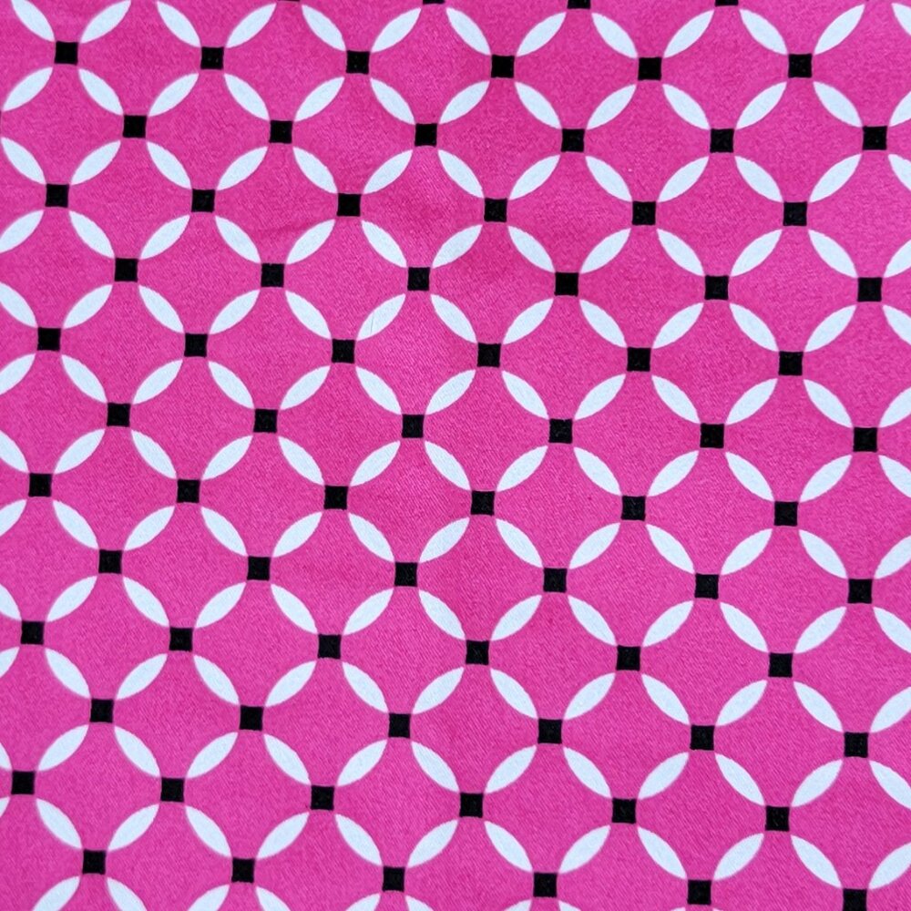 NWOT Worthington Hot Pink Black White Geometric Print Capri Pants - 10 - Picture 3 of 14